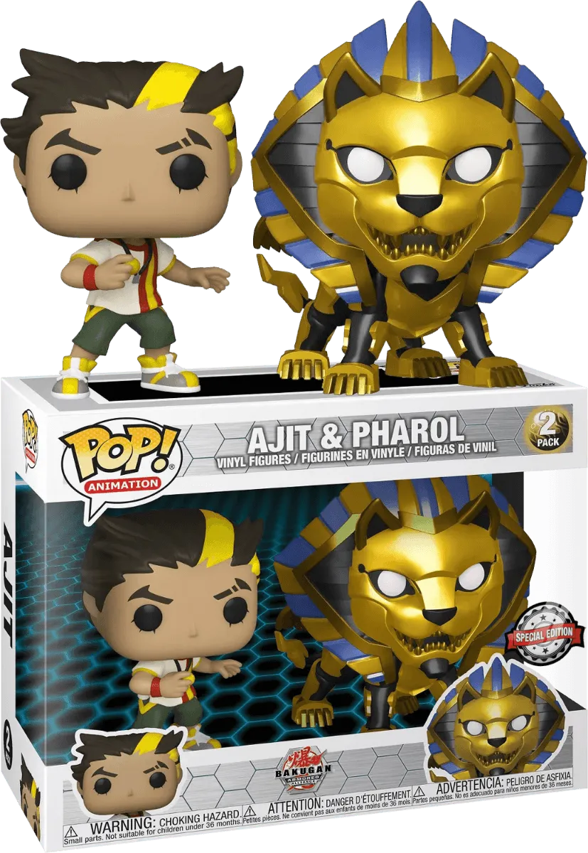 FUN54623 Bakugan - Ajit & Pharol US Exclusive Pop! Vinyl 2-pack [RS] - Funko - Titan Pop Culture