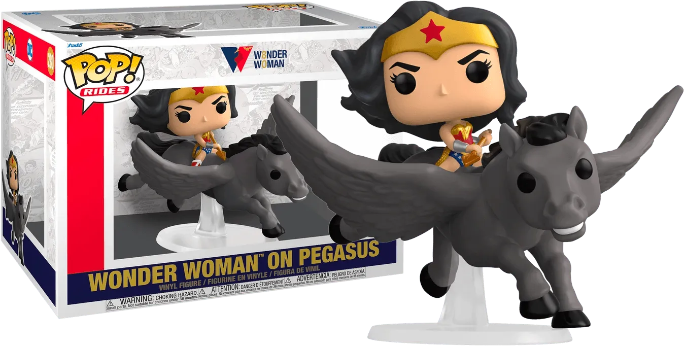 FUN54989 Wonder Woman - Wonder Woman on Pegasus 80th Anniversary Pop! Ride - Funko - Titan Pop Culture