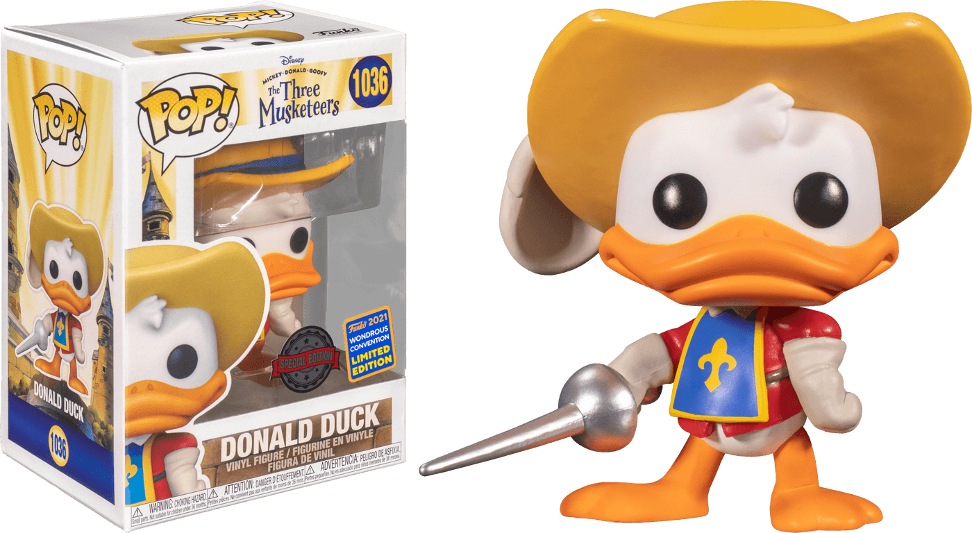 FUN55207 Mickey Mouse - Donald Musketeer WC21 US Exclusive Pop! Vinyl [RS] - Funko - Titan Pop Culture