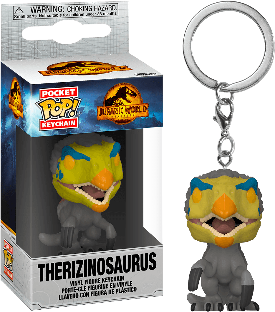 FUN55298 Jurassic World 3: Dominion - Therizinosaurus Pocket Pop! Keychain - Funko - Titan Pop Culture