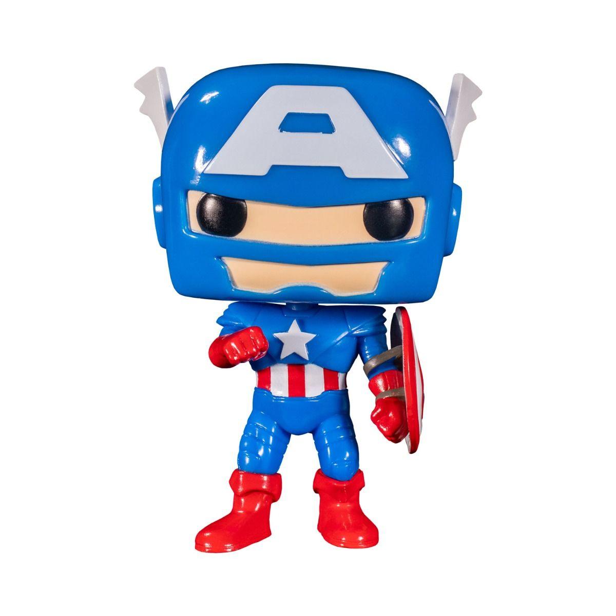 FUN55482 Captain America - Through the Ages Year of the Shield US Exclusive Pop! Vinyl 5-Pack [RS] - Funko - Titan Pop Culture