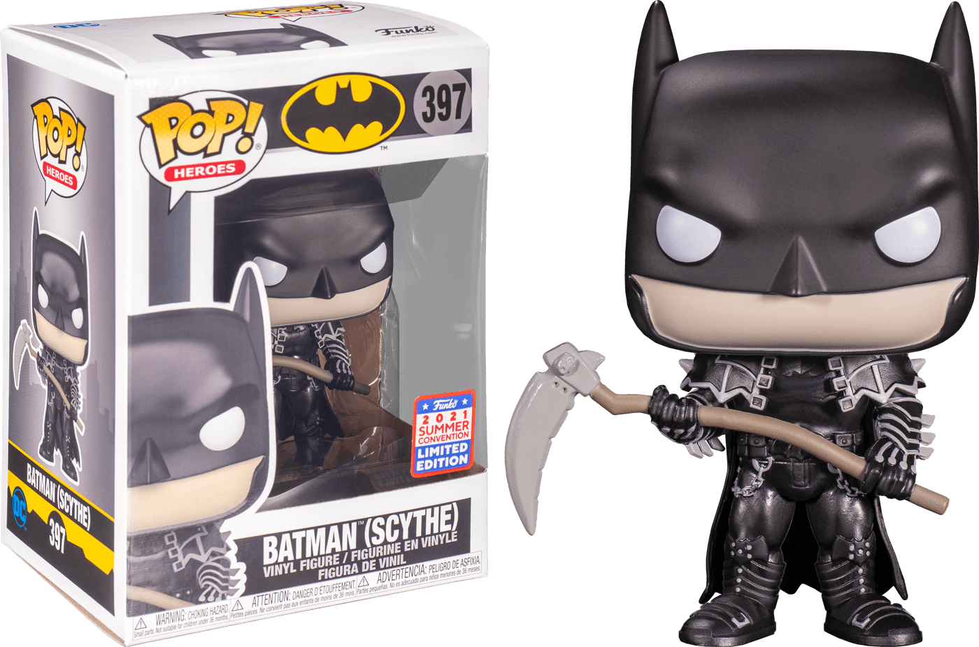 FUN55512 Batman (comics) - Batman with Scythe SDCC 2021 US Exclusive Pop! Vinyl [RS] - Funko - Titan Pop Culture