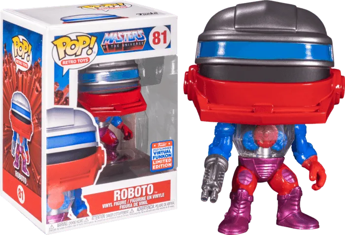 FUN55553 Masters of the Universe - Roboto SDCC 2021 US Exclusive Pop! Vinyl - Funko - Titan Pop Culture