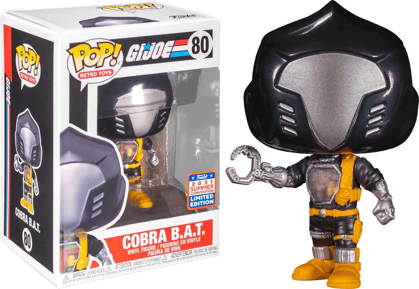 FUN55555LESS G.I. Joe - Cobra B.A.T. SDCC 2021 US Exclusive Pop! Vinyl - Less Than Perfect - Funko - Titan Pop Culture