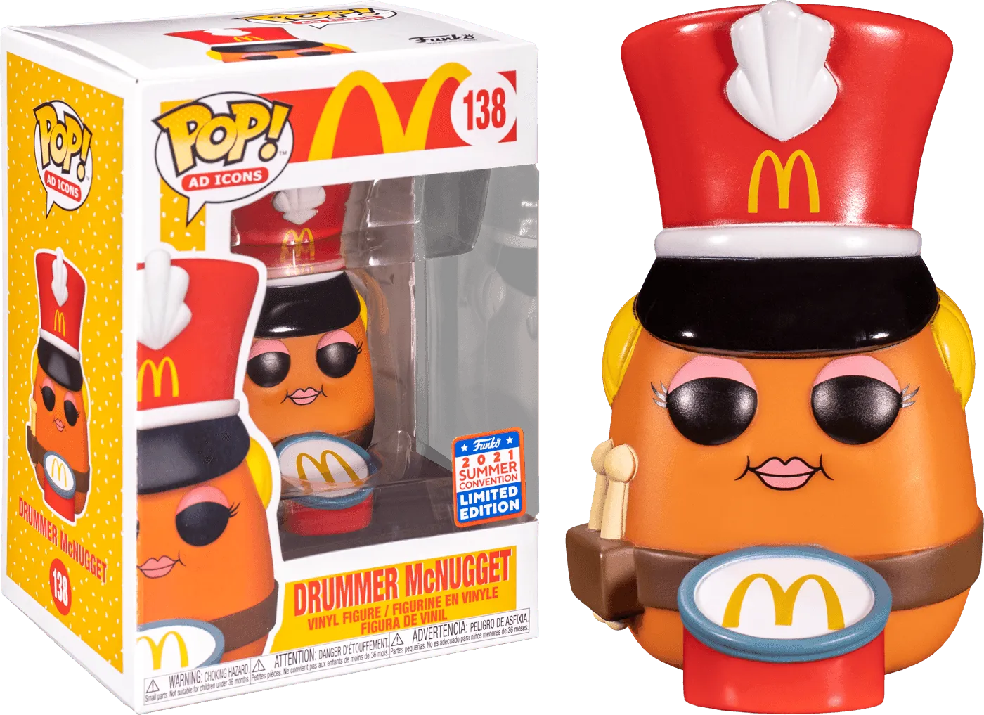 FUN55558 McDonald's - Nugget Drummer SDCC 2021 US Exclusive Pop! Vinyl [RS] - Funko - Titan Pop Culture