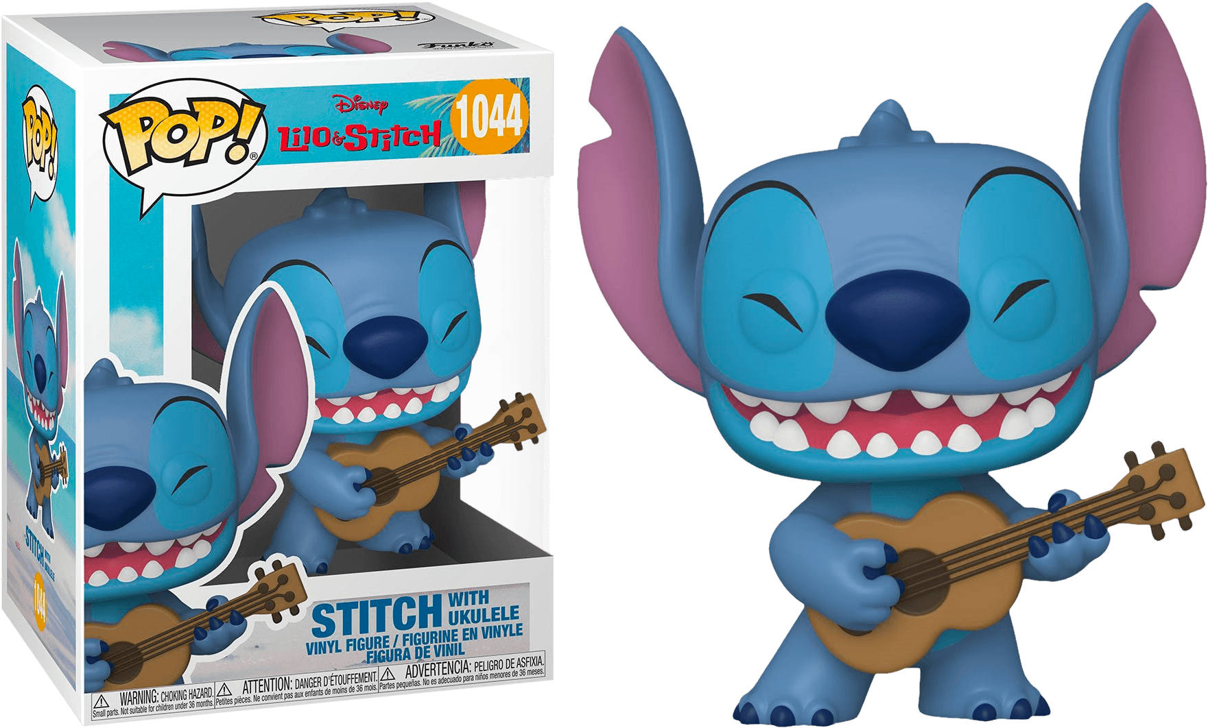 FUN55615 Lilo & Stitch - Stitch with Ukelele Pop! Vinyl - Funko - Titan Pop Culture