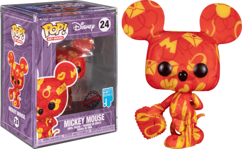 FUN55667 Mickey Mouse - Mickey (Artist) Pop! Vinyl With Pop Protector - Funko - Titan Pop Culture