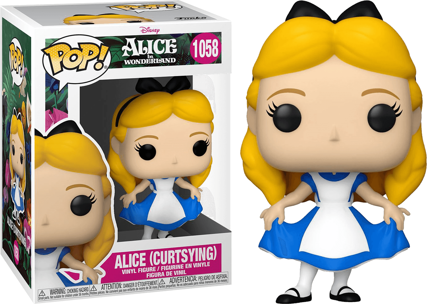 FUN55734 Alice in Wonderland - Alice Curtsey 70th Anniversary Pop! Vinyl - Funko - Titan Pop Culture