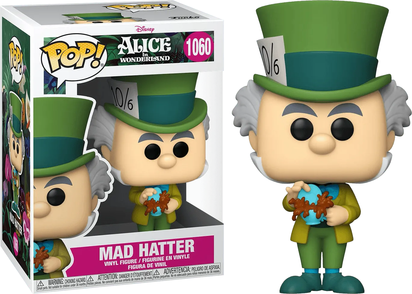 FUN55736 Alice in Wonderland - Mad Hatter 70th Anniversary Pop! Vinyl - Funko - Titan Pop Culture