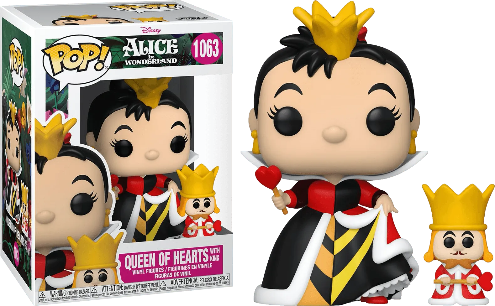 FUN55740 Alice in Wonderland - Queen with King 70th Anniversary Pop! Vinyl - Funko - Titan Pop Culture