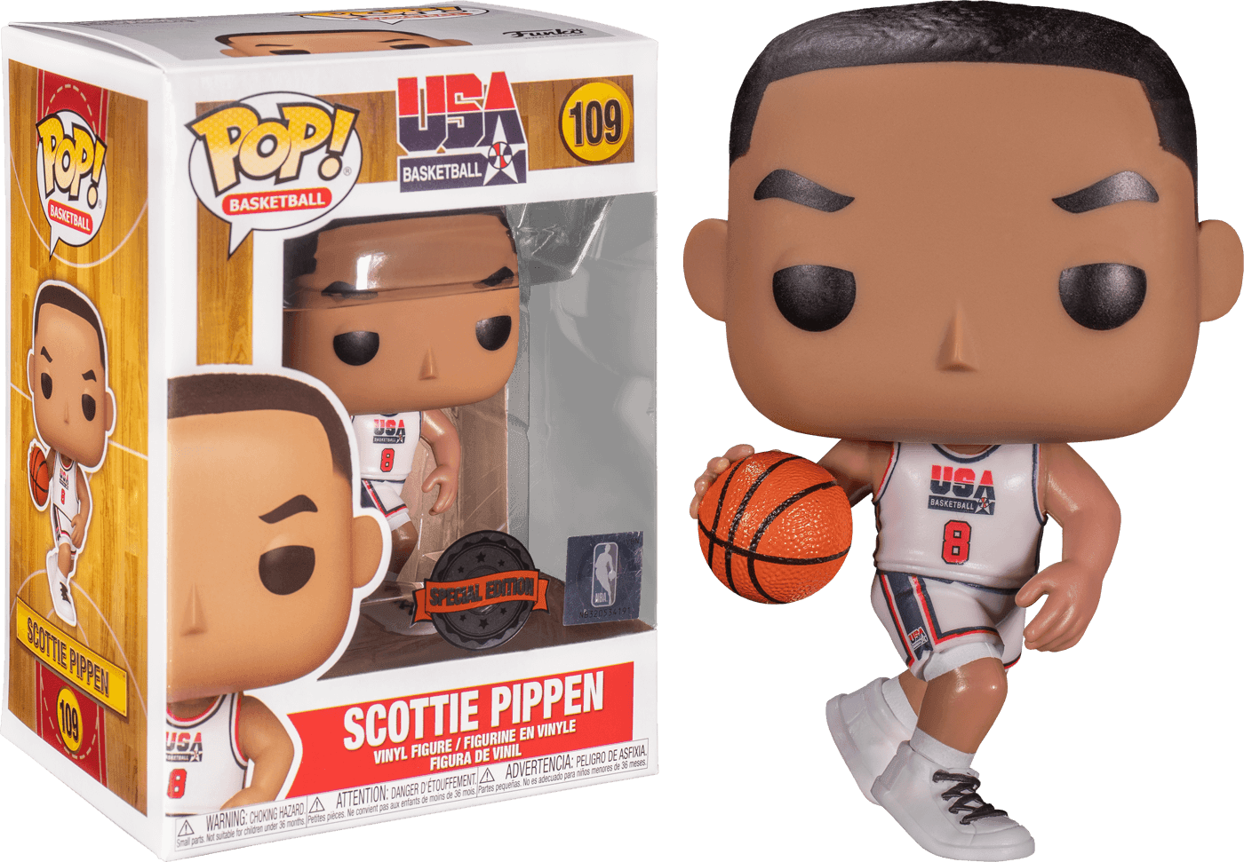 FUN56146 NBA: Legends - Scottie Pippen 92 Team USA US Exclusive Pop! Vinyl [RS] - Funko - Titan Pop Culture