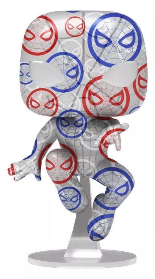 FUN56155 Spider-Man - Patriotic Age (Artist) US Exclusive Pop! with Protector [RS] - Funko - Titan Pop Culture