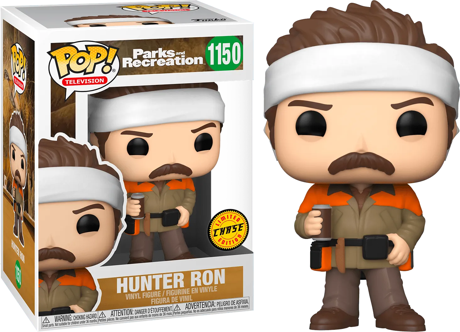 FUN56168 Parks and Recreation - Hunter Ron (With Chase) Pop! Vinyl - Funko - Titan Pop Culture