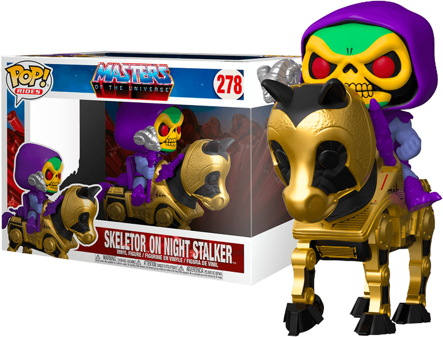 FUN56201 Masters of the Universe - Skeletor with Night Stalker Pop! Ride - Funko - Titan Pop Culture