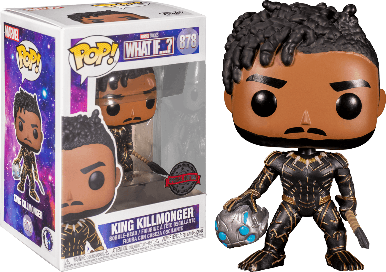 FUN56264 What If - King Killmonger Pop! Vinyl [RS] - Funko - Titan Pop Culture