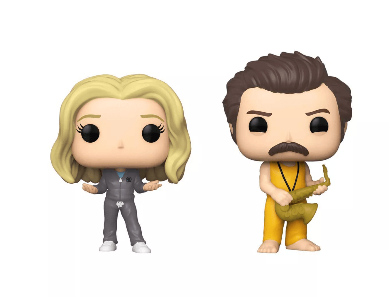 FUN56740 Parks and Recreation - Locked In Ron & Leslie Pop! Vinyl 2-Pack [RS] - Funko - Titan Pop Culture