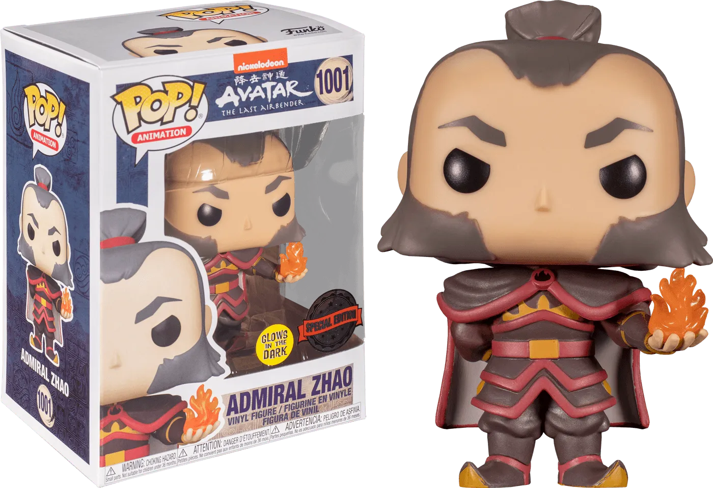 FUN56965 Avatar The Last Airbender - Zhao with Fireball Glow US Exclusive Pop! Vinyl [RS] - Funko - Titan Pop Culture