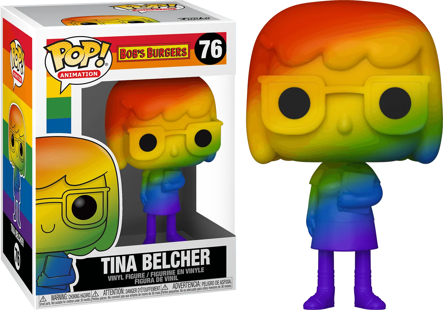 FUN56981 Bob's Burgers - Tina Belcher Rainbow Pride Pop! Vinyl - Funko - Titan Pop Culture