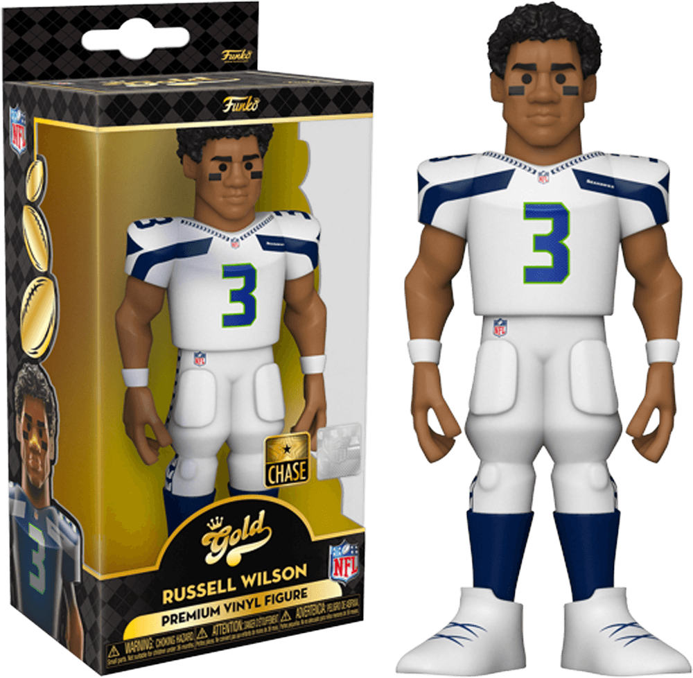 FUN57281 NFL: Seahawks - Russell Wilson (with chase) 5" Vinyl Gold - Funko - Titan Pop Culture