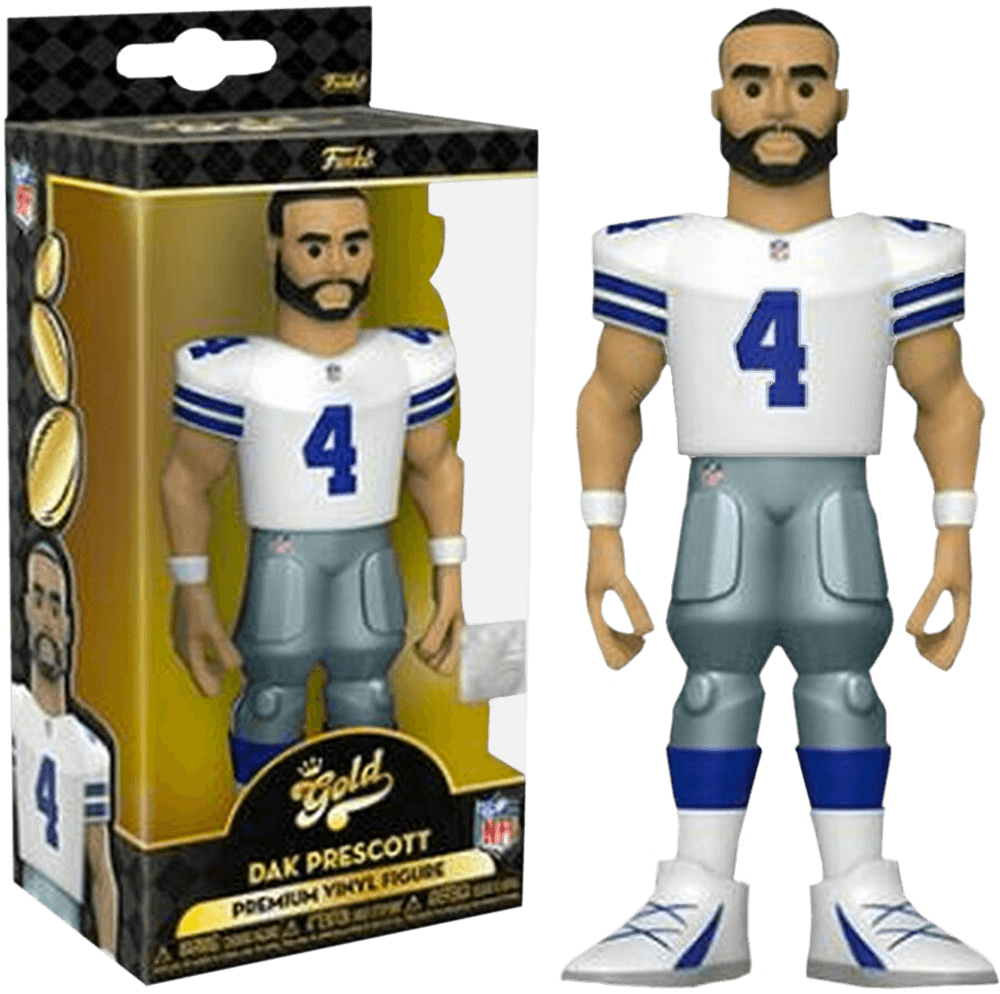 FUN57284 NFL: Cowboys - Dak Prescott (with chase) 5" Vinyl Gold - Funko - Titan Pop Culture