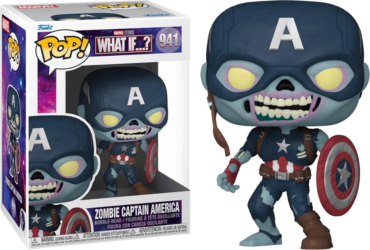 FUN57375 What If - Zombie Captain America Pop! Vinyl - Funko - Titan Pop Culture