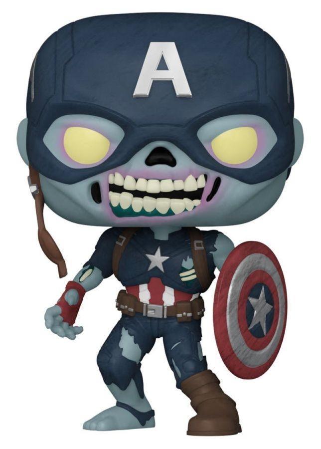 FUN57375 What If - Zombie Captain America Pop! Vinyl - Funko - Titan Pop Culture