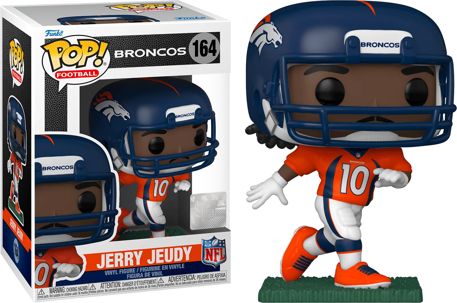 FUN57404 NFL: Broncos - Jerry Jeudy (Home) Pop! Vinyl - Funko - Titan Pop Culture