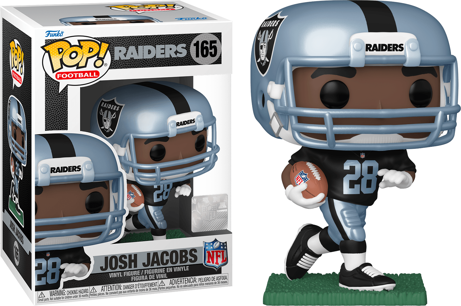 FUN57408 NFL: Raiders - Josh Jacobs (Home) Pop! Vinyl - Funko - Titan Pop Culture