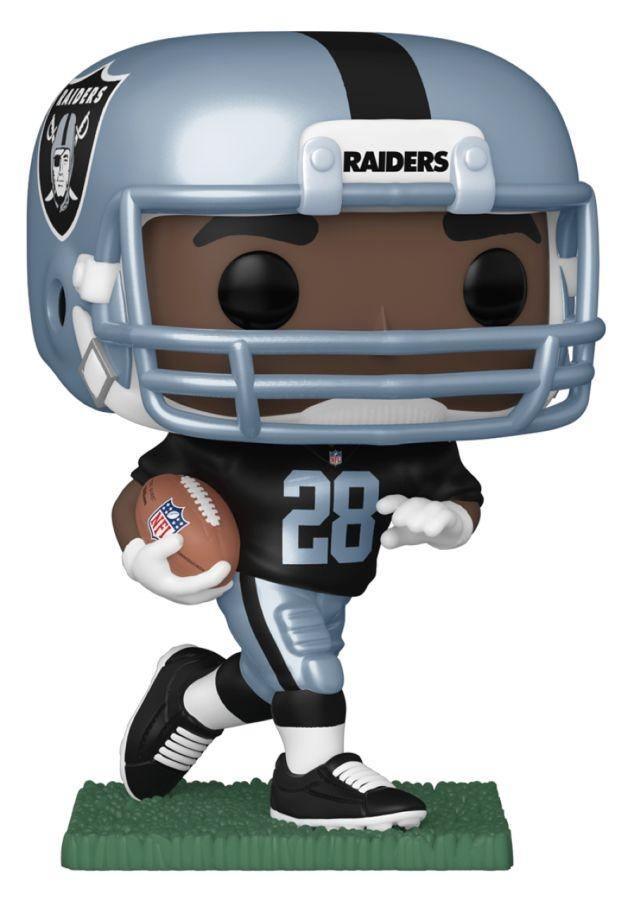 FUN57408 NFL: Raiders - Josh Jacobs (Home) Pop! Vinyl - Funko - Titan Pop Culture