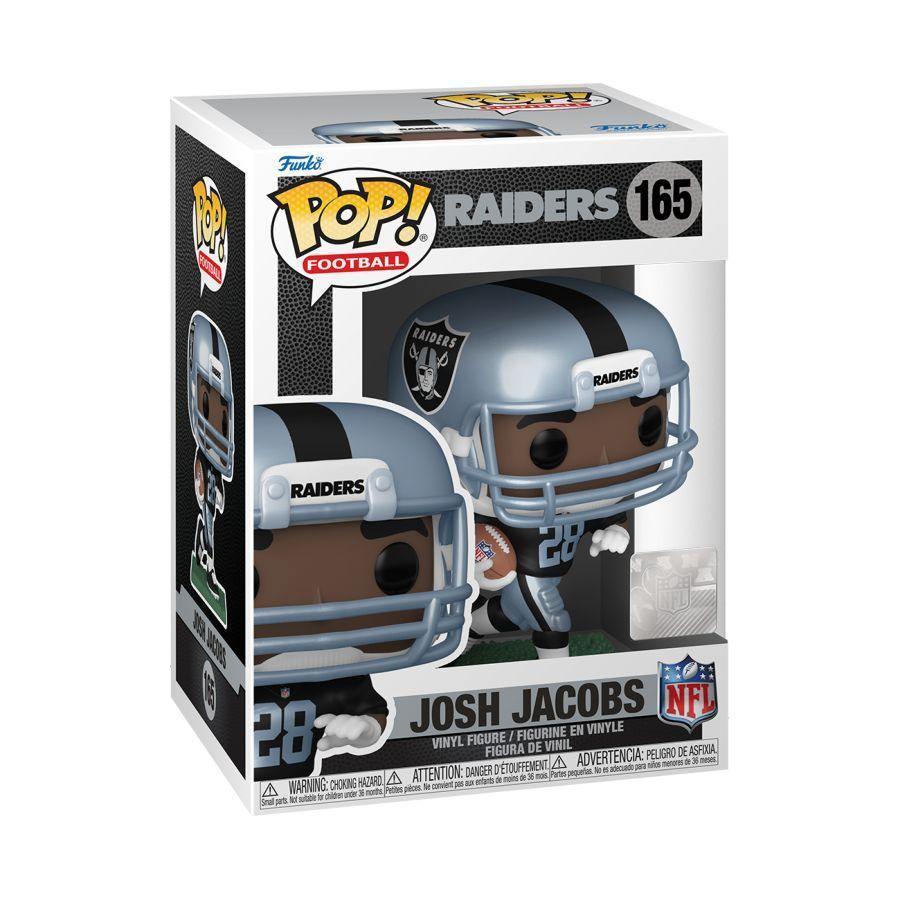 FUN57408 NFL: Raiders - Josh Jacobs (Home) Pop! Vinyl - Funko - Titan Pop Culture