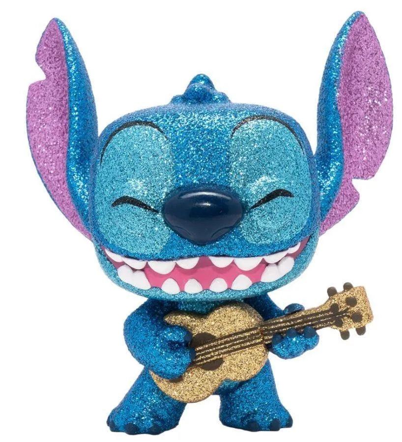 FUN57488 Lilo & Stitch - Stitch with Ukulele Diamond Glitter US Exclusive Pop! Vinyl [RS] - Funko - Titan Pop Culture