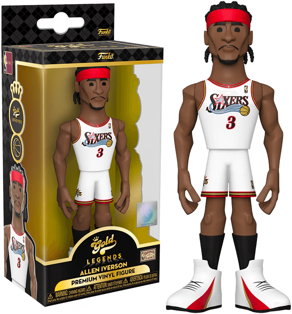 FUN57751 NBA Legends: 76ers - Allen Iverson (with chase) 5" Vinyl Gold - Funko - Titan Pop Culture