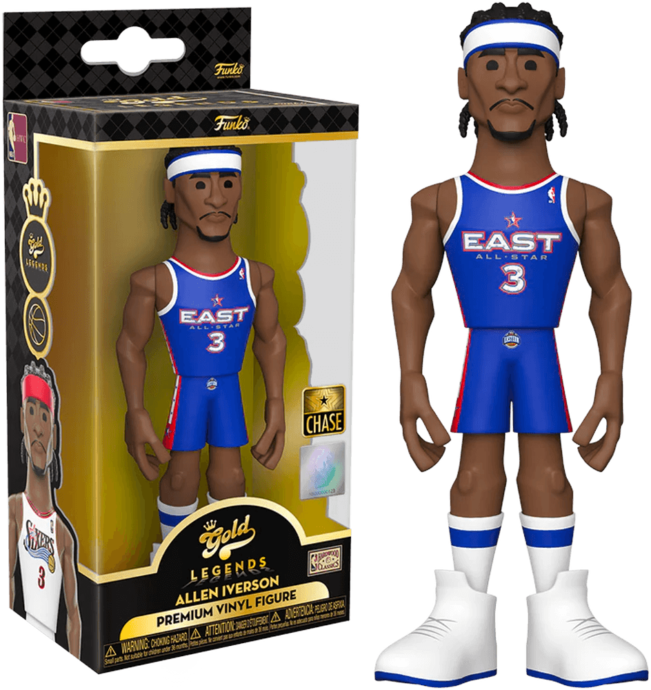 FUN57751 NBA Legends: 76ers - Allen Iverson (with chase) 5" Vinyl Gold - Funko - Titan Pop Culture