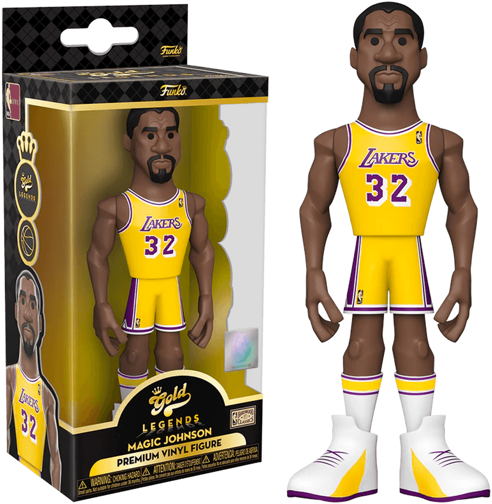 FUN57755 NBA Legends: Lakers - Magic Johnson (with chase) 5" Vinyl Gold - Funko - Titan Pop Culture