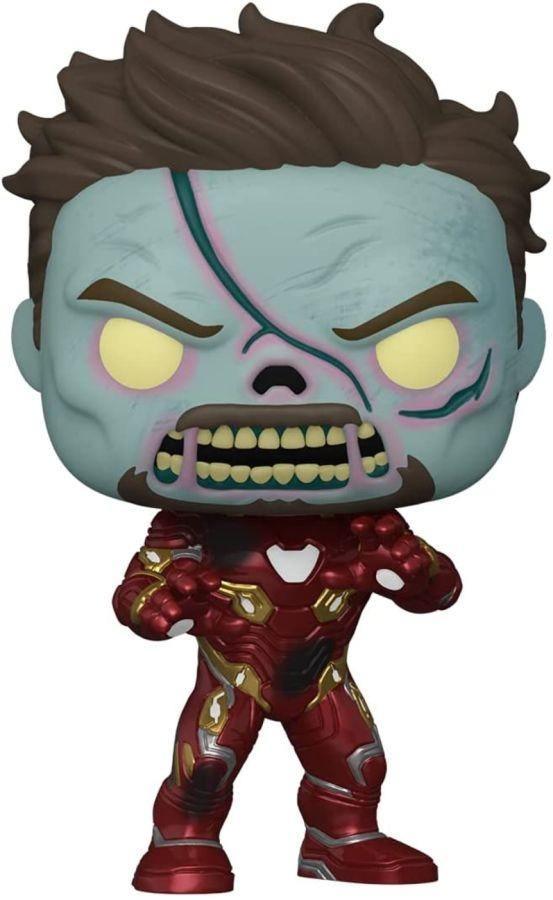 FUN58178 What If - Zombie Iron Man Glow US Exclusive Pop! Vinyl [RS] - Funko - Titan Pop Culture