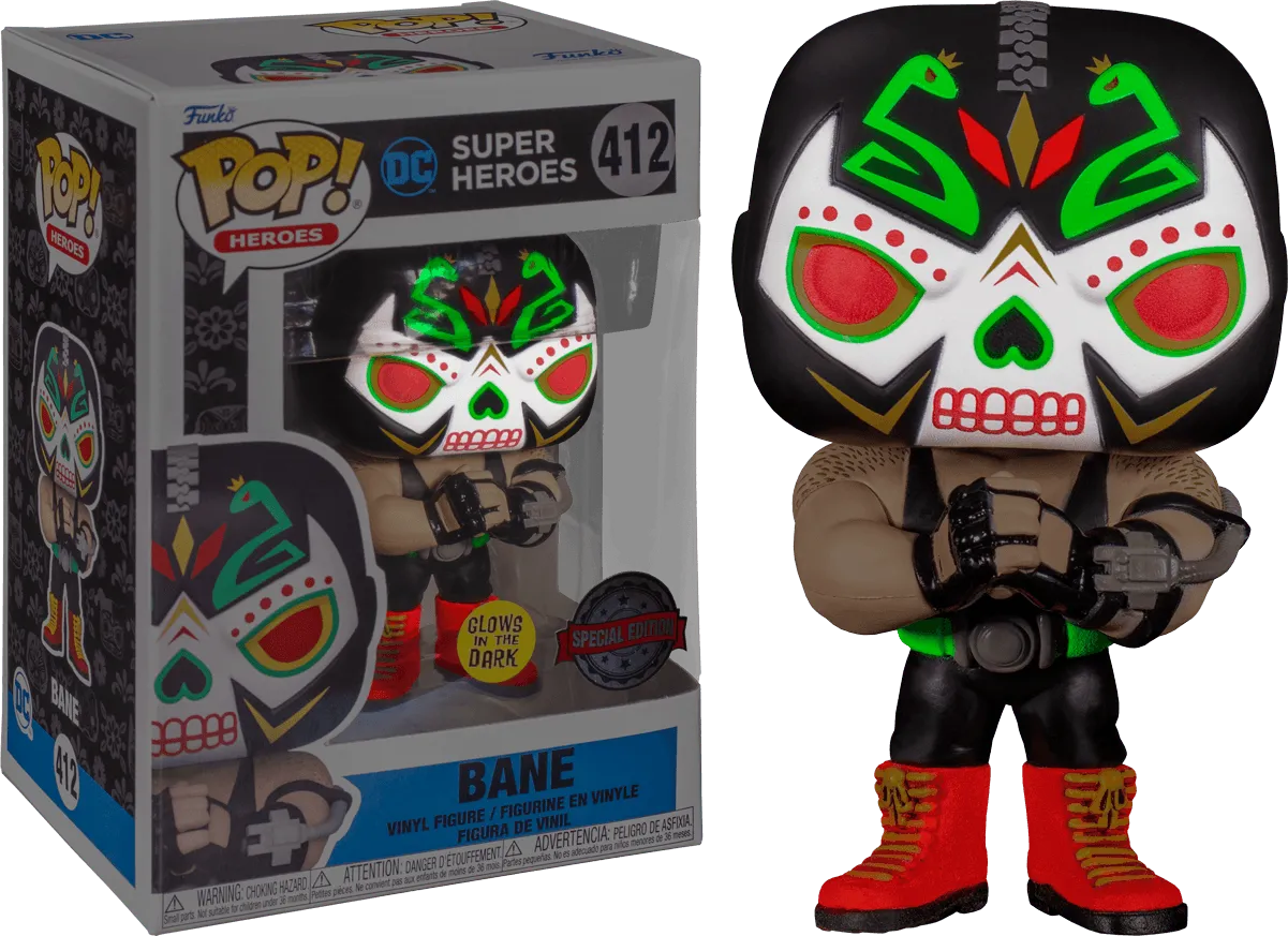 FUN58188 Batman - Bane Dia De Los DC Glow Pop! Vinyl - Funko - Titan Pop Culture