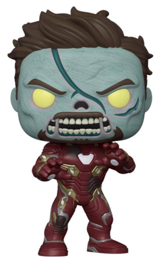 FUN58206 What If - Zombie Iron Man Metallic US Exclusive 10" Pop! Vinyl [RS] - Funko - Titan Pop Culture