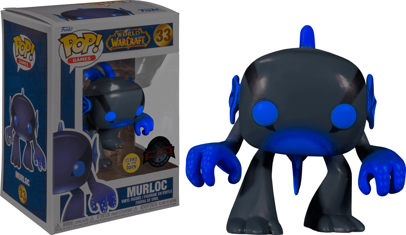 FUN58240 World of Warcraft - Murloc Black Glow Blizzard 30th Anniversary US Exclusive Pop! Vinyl [RS] - Funko - Titan Pop Culture