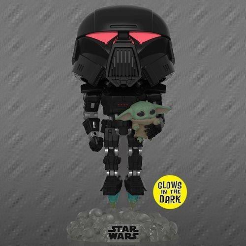 FUN58286 Star Wars: The Mandalorian - Darktrooper & Child Glow US Exclusive Pop! Vinyl [RS] - Funko - Titan Pop Culture