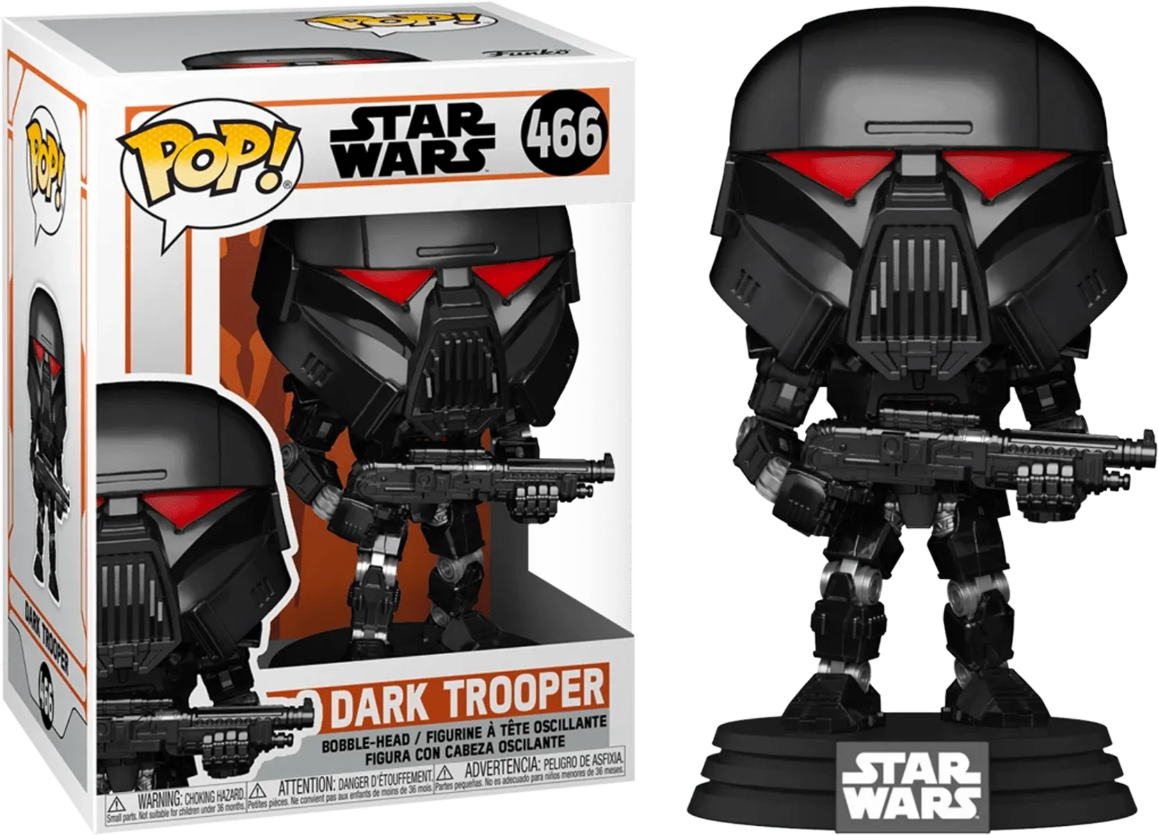 FUN58289 Star Wars: The Mandalorian - Dark Trooper Pop! Vinyl - Funko - Titan Pop Culture