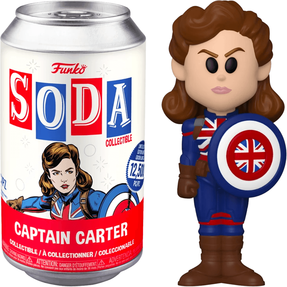 FUN58333 What If - Captain Carter (with chase) Vinyl Soda - Funko - Titan Pop Culture