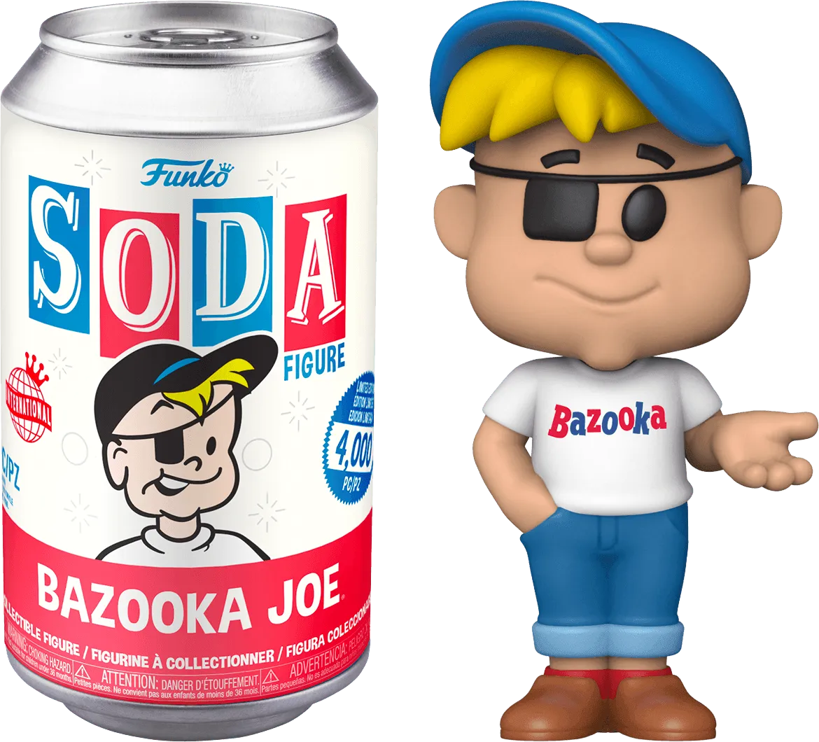 FUN58335 Bazooka Joe - Bazooka Joe (with chase) Vinyl Soda - Funko - Titan Pop Culture
