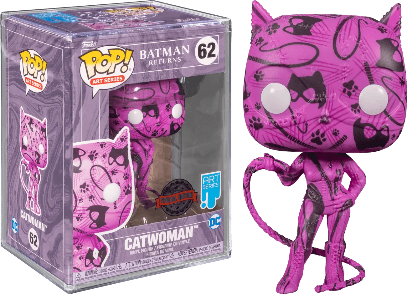 FUN58396 Batman Returns - Catwoman (Artist Series) US Exclusive Pop! Vinyl with Protector [RS] - Funko - Titan Pop Culture