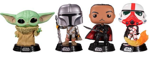 FUN58570 Star Wars: The Mandalorian - US Exclusive Pop! Vinyl 4-pack [RS] - Funko - Titan Pop Culture