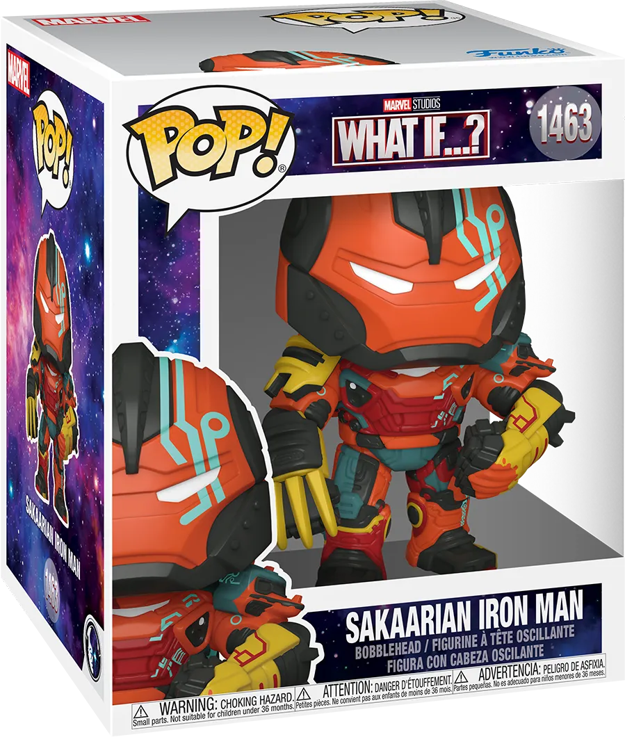 ¿Qué pasaría si...? Vinilo Pop! de 6" de Iron Man de Sakaarian