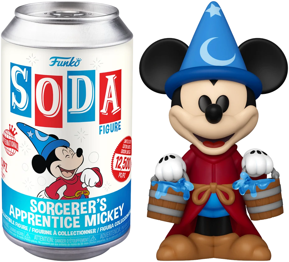 Fantasia - Mickey Sorcerer (con persecución) Soda de vinilo exclusiva de EE. UU. [RS]