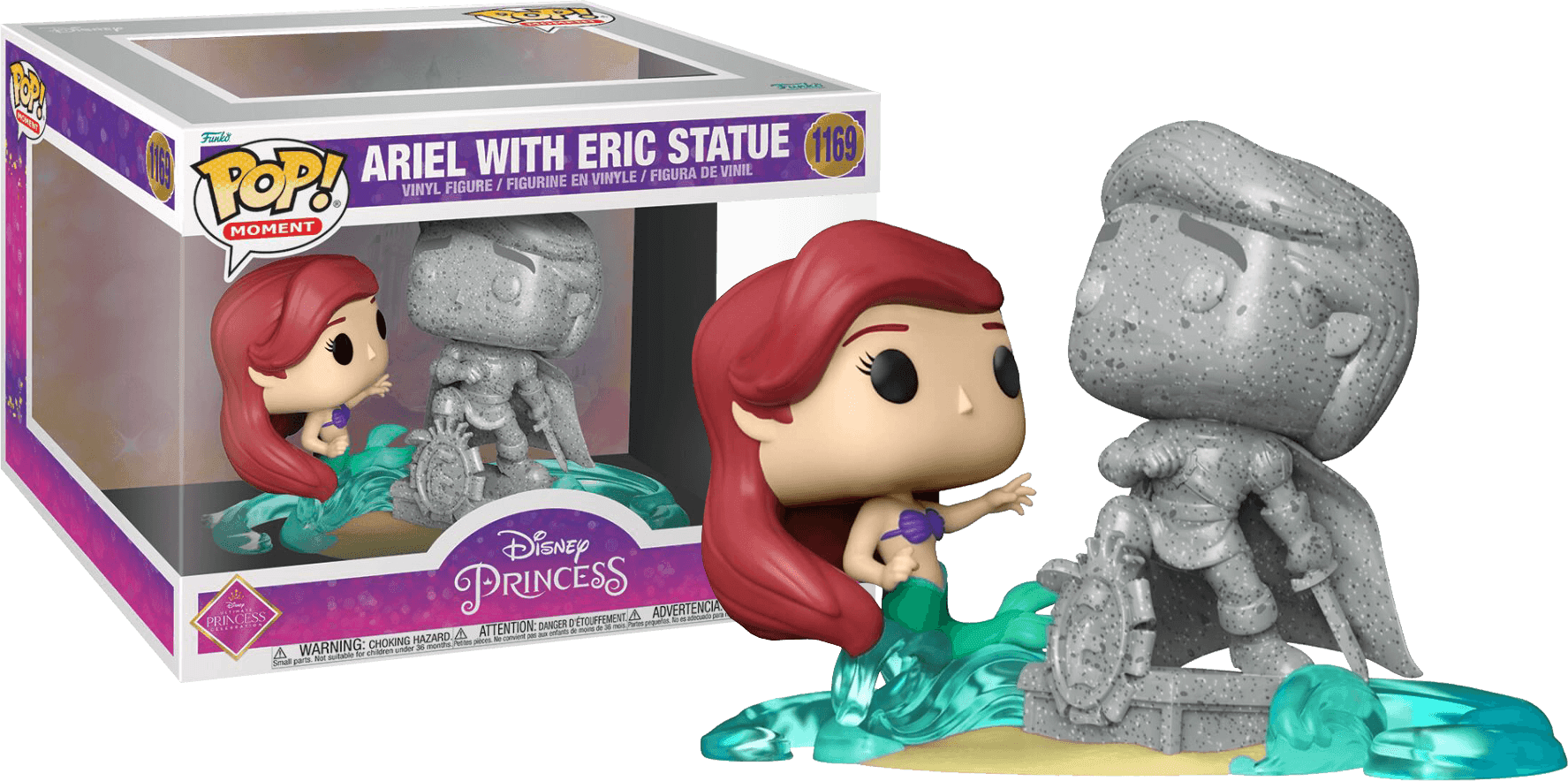 FUN58795 The Little Mermaid - Ariel & Statue Eric US Exclusive Pop! Moment [RS] - Funko - Titan Pop Culture