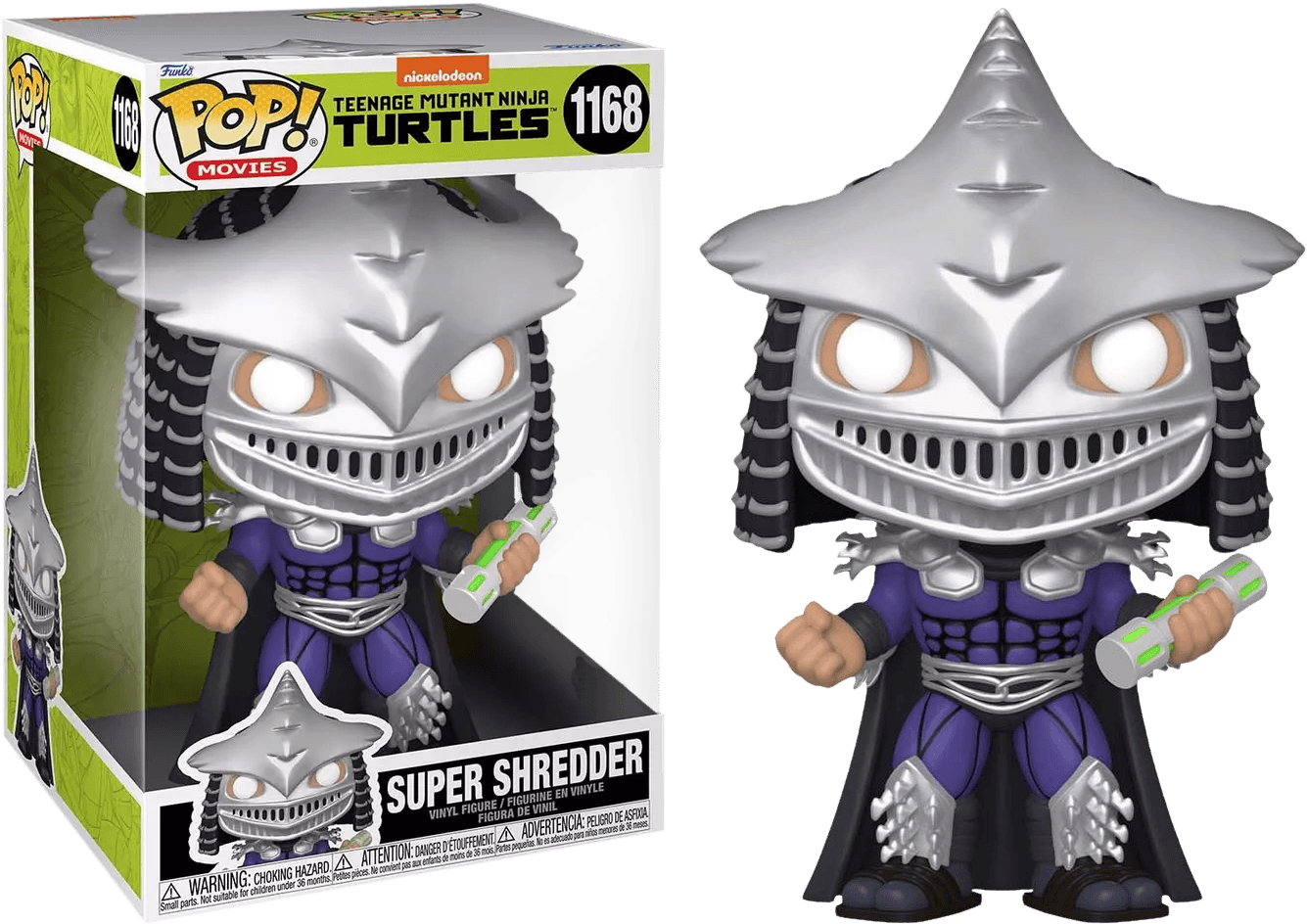 FUN58835 Teenage Mutant Ninja Turtles 2: Secret of the Ooze - Super Shredder US Exclusive 10" Pop! Vinyl [RS] - Funko - Titan Pop Culture