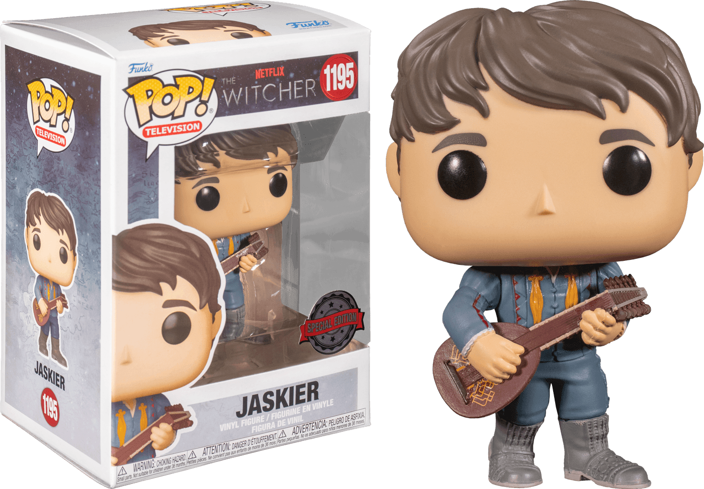 FUN58846 The Witcher (TV) - Jaskier (Green Outfit) US Exclusive Pop! Vinyl [RS] - Funko - Titan Pop Culture