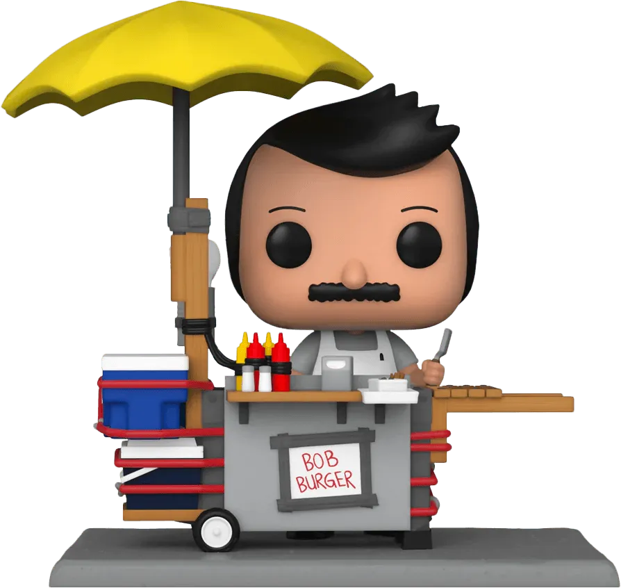 FUN58956 Bob's Burgers - Bob with Burger Cart US Exclusive Pop! Vinyl Deluxe (RS) - Funko - Titan Pop Culture